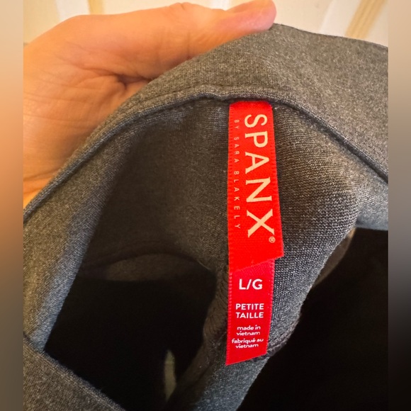 SPANX GREY CROPPED BOOT/FLARE LEG PONTE PANT LARGE PETITE - Picture 6 of 9